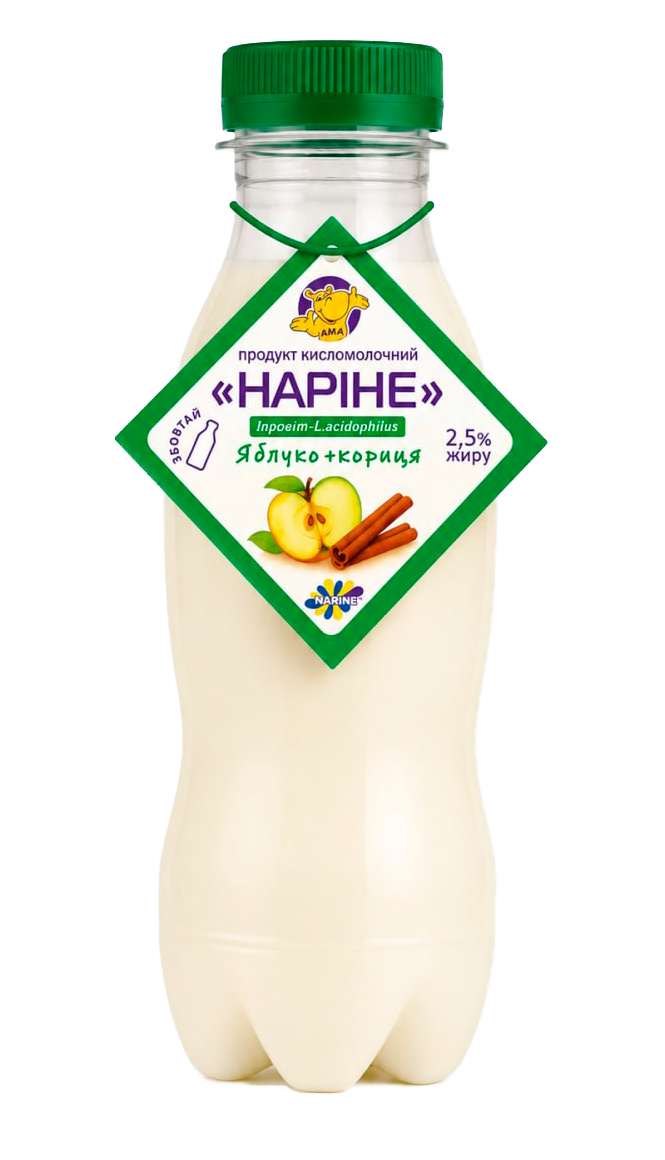 Продукт кисломолочний «Narine яблуко+кориця» 2,5% жиру