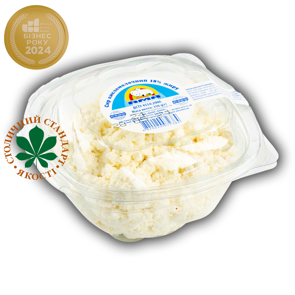 Сир кисломолочний 18% жиру
