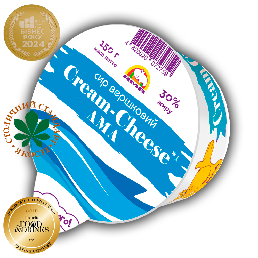 Сир вершковий «Cream-Cheese AMA» 30% жиру